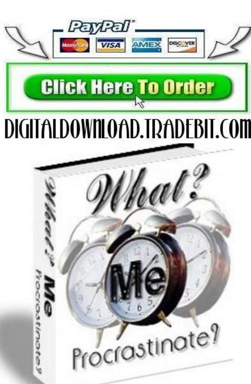 Product picture What? Me Procrastinate