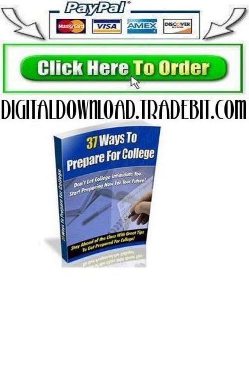 Product picture 37 Ways To Prepare For College