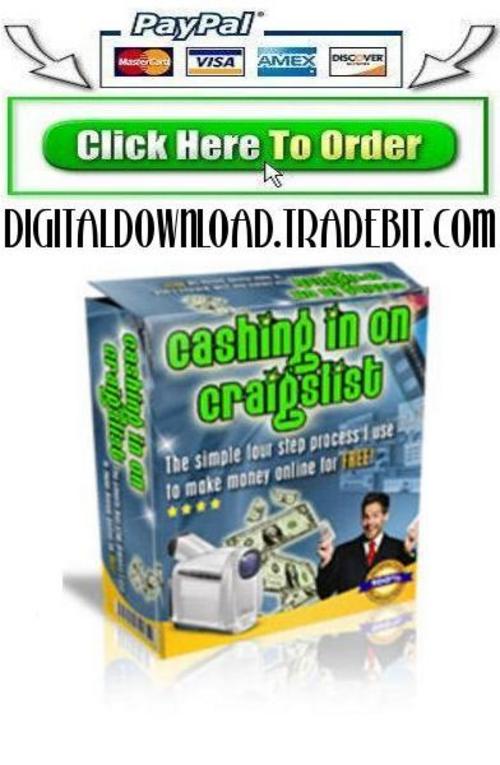 Product picture Cashing In On Craigslist