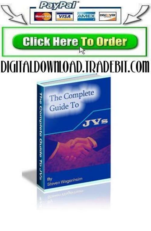 Product picture The Complete Guide To JVs