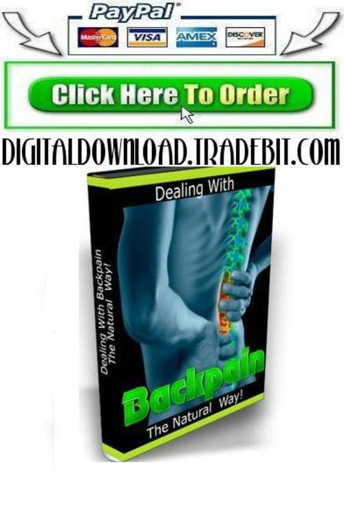Product picture Dealing with Backpain the Natural Way