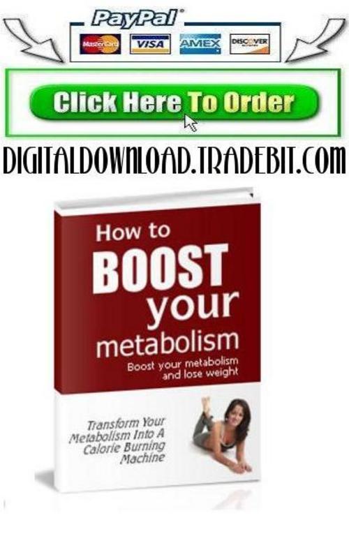 Product picture How To Boost Your Metabolism