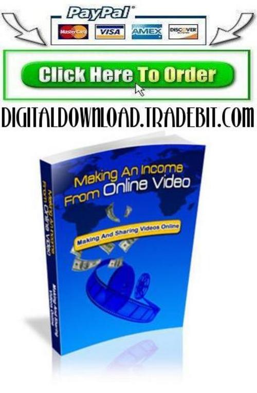 Product picture Making An Income From Online Video