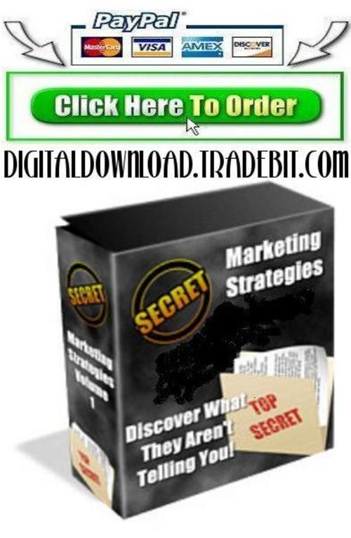 Product picture Secret Marketing Strategies: Volume 1