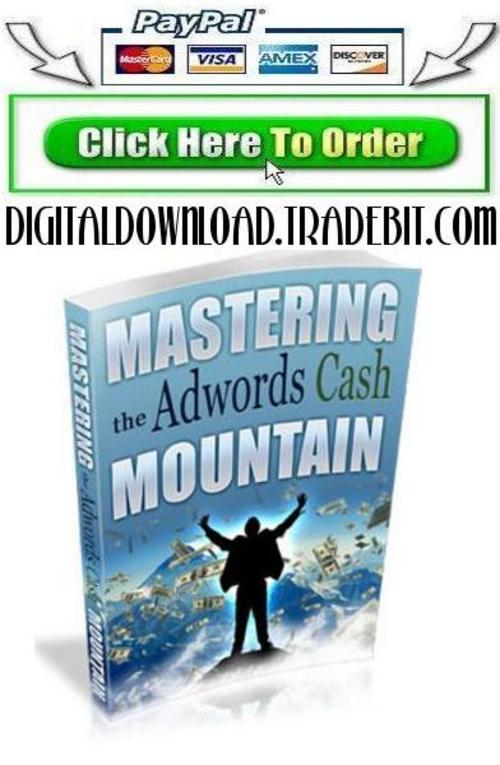 Product picture Mastering The Adwords Cash Mountain