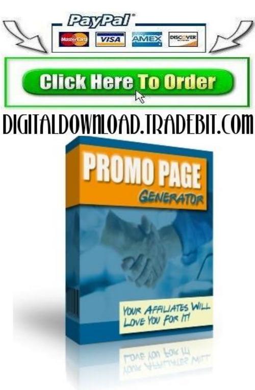 Product picture Promo Page Generator