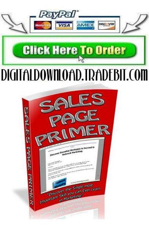 Product picture Sales Page Primer