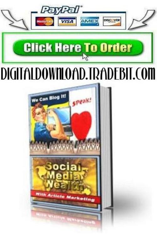 Product picture Social Media Wealth With Article Marketing
