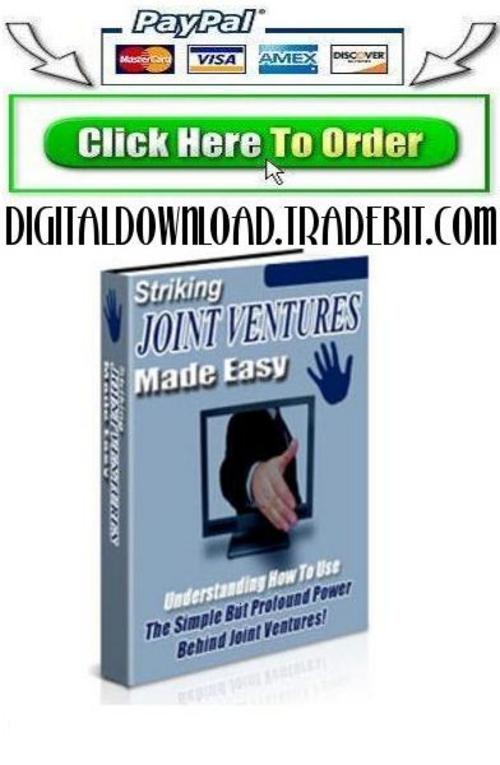 Product picture Striking Joint Ventures Made Easy