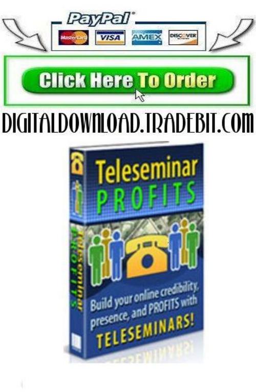 Product picture Teleseminar Profits