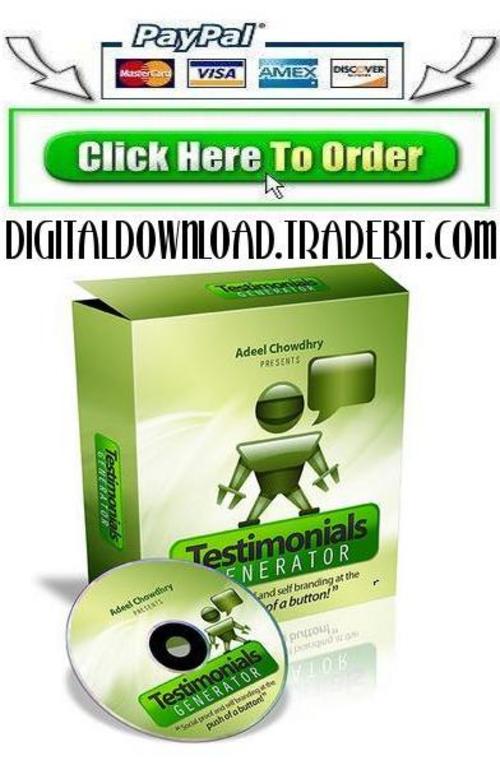 Product picture Testimonials Generator