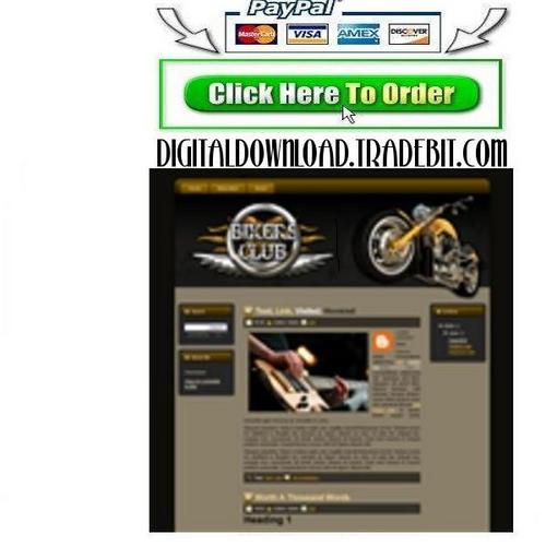 Product picture Bikers Club Template Package