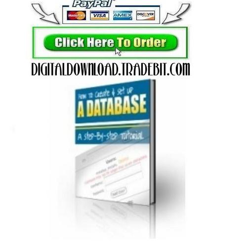 Product picture How To Create And Set Up A Database