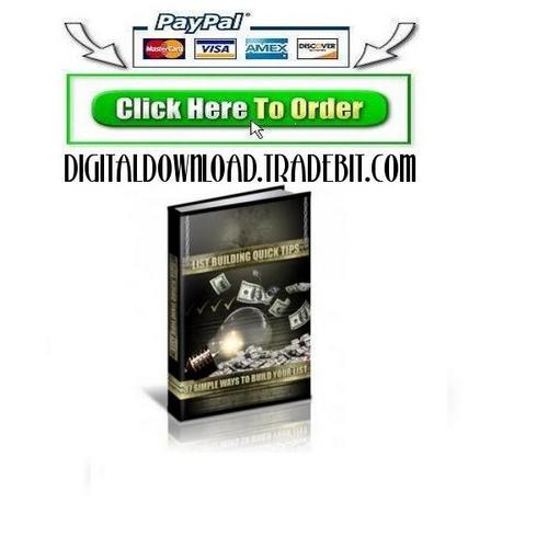 Product picture List Building Quick Tips