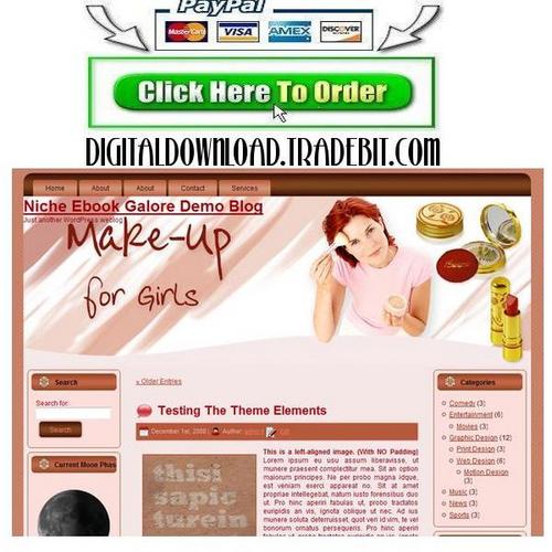 Product picture Professional Makeup for Girls Template Package