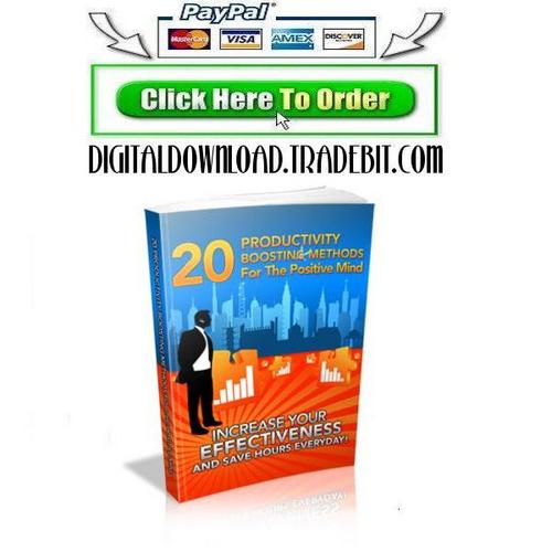 Product picture 20 Productivity Boosting Methods For The Positive Mind