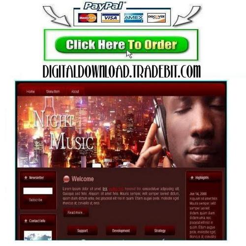 Product picture Night Music Template Package