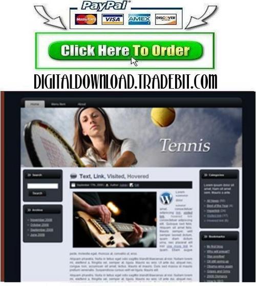 Product picture Tennis Template Package