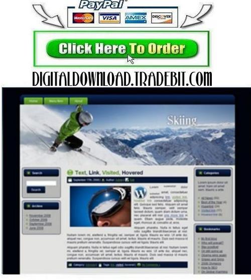 Product picture Skiing Template Package